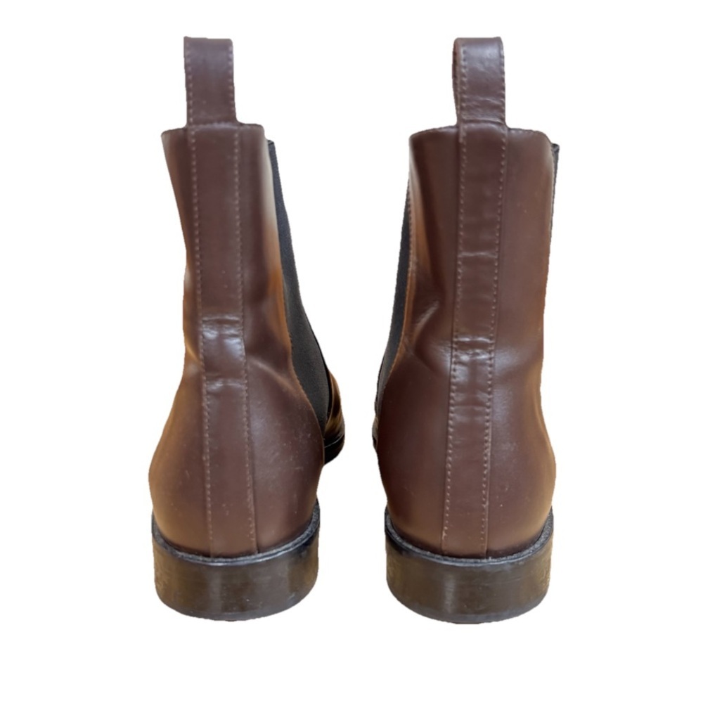 Everlane The Italian Leather Square Toe Chelsea Boot Women’s Size 8 Brown Black - Picture 5 of 7